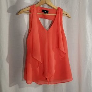 iZ Byer "M" Papaya colored lined tank